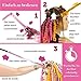 40 Stück – Lockenwickler Curler über Nacht für Damen und Frauen von Zuhause ohne Hitze (Lila/Pink) inkl. Reisetasche! - 6