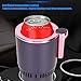 Smart Car Cup Kühler und Wärmer, 2-in-1-Autokühlbecher Auto Car Travel Heizbecher Touch Control Digitalanzeige für Car Travel(Roségold) - 5