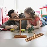 HONGECB Handgefertigtes Hook Ringwurfspiel, Haken ringwurfspiel, Desktop Holz Toss Games, Haken-Ring-Wurfspiel, Hook and Ring Game, Spiele für Familienfeiern, für Erwachsene und Kinder - 3