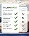 TECHNIGART 2X Anti-Rutsch-Matte fürs Handy – Auto-Halterung ohne Klebstoff für Smartphone, Brille, etc. – Haftmatte fürs Armaturenbrett – 2er-Set - 4