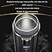 Asixxsix Elektrisch beheizter Reisebecher, 450ml Smart Temperature Control Travel Mug Edelstahl Portable Travel Coffee Mug Spill Proof Car Heated Travel Mug for Travelling Camping - 3