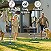 Toyfel Frisbee Wurfspiel Set – Gartenspielzeug Frisbee Flaschenspiel Strandspiel – Spielzeug für draußen – Familienspiel Kinder Outdoor Gesellschaftsspiel Frisbee-Scheibe Bottle Bash Miles - 3