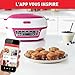 Tefal Cake Factory Délices KD8101 | Kuchenbackautomat | 5 Automatische Programme | Manueller Modus | Rezeptheft | Umfangreiches Zubehör | Gratis App | Kuchen und Süßspeisen | weiß / pink - 6