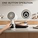 CIARRA CBPHW01 Mini-Dunstabzugshaube HOOD TO GO Leise Umluft mit 2 Stufen Tragbar Tischhaube Mobile Desktop-Abzugshaube Weiß für Steak Grillen BBQ Camping Wohnmobil Küche Reise - 4