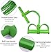 Multifunktions-Spannseil-Beintrainer Sit-up Bodybuilding Expander Elastic Pull Rope Trainingsgeräte, 4-Rohr-Elastic-Sit-Up-Zugseil mit Fußpedal Abdominal Exerciser Fitness (Blau) - 4