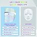 Yofuly LED Gesichtsmaske Lichttherapie, 7 Farben LED-Gesichtsmaske, Kabellos, Lichttherapie, Gesichtsmaske für Hautverjüngung, Gesichtshaut, Anti-Falten, Anti-Aging Haut - 7