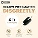 COOMAX Mikro Mini Ohrstecker Induktives 305 unsichtbares Spionage Headset - 4