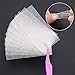 Kalolary 50Pcs Silk Fiberglass Nail Extensions mit einer Pinzette, Fiberglas Nagelverlängerung Nail Extension Silk Fiberglass Gel Kit Manicure Tool Nail Care Fiberglass Silk Nails Wrap Stickers - 2