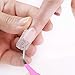 Kalolary 50Pcs Silk Fiberglass Nail Extensions mit einer Pinzette, Fiberglas Nagelverlängerung Nail Extension Silk Fiberglass Gel Kit Manicure Tool Nail Care Fiberglass Silk Nails Wrap Stickers - 6