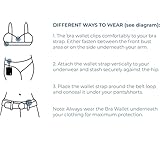 Zero Grid Versteckte BH-börse – Reisetasche & Geheimtasche für Reisepass, & Wertsachen – Undercover BH Stash passend für alle BH-Größen - 7