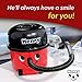 Paladone Henry Hoover Schreibtisch Vakuum-Neuheit Desktop-Reiniger (Kabellos, Räder ), Rot - 5