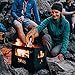 höfats – Beer Box Feuerschale – Getränkekiste, Feuerkorb, Grill, Flaschenöffner und Hocker in einem – für Garten und Terrasse – Corten-Stahl – schwarz, entwickelt eine langlebige Rost-Patina - 7