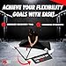 MuscleForge® Bein-Spreizer zur Dehnung der Adduktoren bis über 180°, Spagat-Trainer für Beine im Ballett, Kampfsport und Fitness, aus Edelstahl mit gepolsterten Griffen - 4