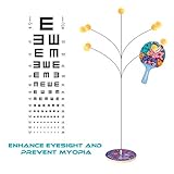 Surplex Tischtennistrainer mit Elastischem Weichem Schaft, Mit 2 Schlägern Und 3 Übungsbällen Für Anfänger/Selbsttraining/Freizeit/Dekompression/Kind Indoor Outdoor Spielen - 4