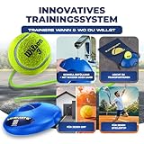 MOVEMATE Tennis-Trainer Set mit Wilson® Tennisball | innovatives Ballspiel für Draußen, im Garten, im Park für Kinder & Erwachsene | inkl. Transporttasche & Übungsvideos - 4