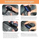 BIBIRE Shiatsu & EMS 2-in-1 Massagegerät mit Wärme - Elektrisches Massagekissen für Nacken/Rücken/Füße, 8 Massageköpfe & 6 Intensitäten, Tragbar für Zuhause/Reisen, Geschenk für Eltern (schwarz) - 3