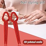 Krmoau Nagellack-Fingerschutz - Schutz-Clip Für Nagellack,Nicht Rutschende Maniküre-Werkzeuge, Tragbare Manikürehilfe Zum Üben - 2