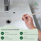 Abflussreiniger TwistOut 20 St. I Nachhaltige Rohrreinigungsspirale aus Holz zur ökologischen Rohrreinigung I löst wirksam Verstopfungen in Abfluss & Rohren I 100% frei von Chemikalien & Plastik - 3