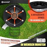 KESSER® Raketenofen mit Grillpfanne aus Gusseisen | inkl. Grillzange & Tragetasche | Dutch Oven 6 integrierte Spikes | BBQ Rakete Holzofen | Camping Outdoor-Campingkocher | Campinggrill Edelstahl - 4