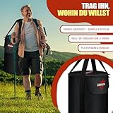 KESSER® Raketenofen mit Grillpfanne aus Gusseisen | inkl. Grillzange & Tragetasche | Dutch Oven 6 integrierte Spikes | BBQ Rakete Holzofen | Camping Outdoor-Campingkocher | Campinggrill Edelstahl - 9