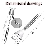 Mais Entkerner Tool - Maiskern Entferner Tool | 2-teilig Edelstahl Entkerner Schäler Für Küche Haushalt | Corns Cob Peeler| Stainless Steel Peelers, Corn Stripper, Corn Peeler, Kitchen Tools - 2