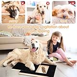 Kratzbrett für Hunde mit Leckerlibox 35x25x3cm, Stressfrei Kratzbrett für Hundekrallen,Sandpapierbrett Scratch Board Dog für Nägel Alternative zu Krallenschleifer für Hunde/Krallenschere für Hunde - 4