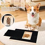 Kratzbrett für Hunde mit Leckerlibox 35x25x3cm, Stressfrei Kratzbrett für Hundekrallen,Sandpapierbrett Scratch Board Dog für Nägel Alternative zu Krallenschleifer für Hunde/Krallenschere für Hunde - 5