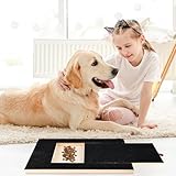 Kratzbrett für Hunde mit Leckerlibox 35x25x3cm, Stressfrei Kratzbrett für Hundekrallen,Sandpapierbrett Scratch Board Dog für Nägel Alternative zu Krallenschleifer für Hunde/Krallenschere für Hunde - 6