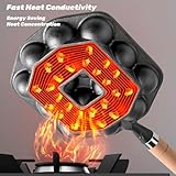 Topyond Takoyaki Pfanne,14 Löcher 3.8cm Loch Antihaft Pan Gusseisen mit Abnehmbarem Griff,Takoyaki Maker,Taiyaki Pfanne,Poffertjes Maker - 3