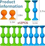 Sucker Toy Darts, FaJoek 12 pcs Pop Sucker Darts Sucker Spiel, Saugnapf Darts, Pop Sucker Toys, Darts Sucker, Silikon Bausteine, Sucker Toys Wurfspiel, Saugnapf Spielzeug, Release Stress Spielzeug - 2