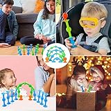 Sucker Toy Darts, FaJoek 12 pcs Pop Sucker Darts Sucker Spiel, Saugnapf Darts, Pop Sucker Toys, Darts Sucker, Silikon Bausteine, Sucker Toys Wurfspiel, Saugnapf Spielzeug, Release Stress Spielzeug - 4