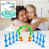 Sucker Toy Darts, FaJoek 12 pcs Pop Sucker Darts Sucker Spiel, Saugnapf Darts, Pop Sucker Toys, Darts Sucker, Silikon Bausteine, Sucker Toys Wurfspiel, Saugnapf Spielzeug, Release Stress Spielzeug - 6