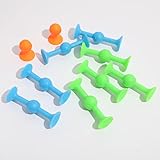 Sucker Toy Darts, FaJoek 12 pcs Pop Sucker Darts Sucker Spiel, Saugnapf Darts, Pop Sucker Toys, Darts Sucker, Silikon Bausteine, Sucker Toys Wurfspiel, Saugnapf Spielzeug, Release Stress Spielzeug - 9
