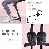 Exoskelett-Ständer, tragbarer Stuhl, unsichtbarer tragbarer magischer Sitz, verstellbare Höhe, 100 kg Kapazität, für Outdoor-Angeln, Konzerte und mehr - 2