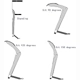 Exoskelett-Ständer, tragbarer Stuhl, unsichtbarer tragbarer magischer Sitz, verstellbare Höhe, 100 kg Kapazität, für Outdoor-Angeln, Konzerte und mehr - 5