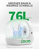PETKIT Pura Max 2 Selbstreinigende Katzentoilette, 76L Katzenklo Selbstreinigend,xSecure,Geruchsbeseitigung,App-Steuerung,Große Fassungsvermögen,Automatisches Katzenklo für Mehrere Katzen - 2