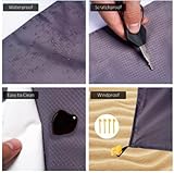 Kbsmx Großes Strandtuch, Anti-Sand-freie Strandmatte, Anti-Sand- Stranddecke, Picknickmatte mit 4 Ankern, 200 x 210 cm - 4