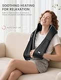 RIKE Shiatsu Nackenmassagegerät mit Wärme – 3D Massagegerät für Nacken, Schultern & Rücken, mit Netz- & Auto-Adapter, tiefenwirksame Knetmassage, Geschenkidee für Männer & Frauen - 5