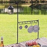 Camping-Küchenregal, Camping-Küchenregal, Schreibtischregal für Camping – multifunktionaler Besteckhalter, tragbar, Kleiderbügel im Topf für Picknick im Freien - 2
