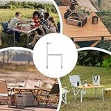 Camping-Küchenregal, Camping-Küchenregal, Schreibtischregal für Camping – multifunktionaler Besteckhalter, tragbar, Kleiderbügel im Topf für Picknick im Freien - 6