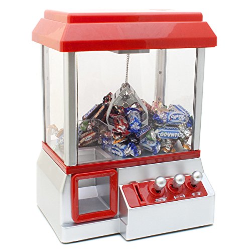 GOODS+GADGETS Candy Grabber Süßigkeitenautomat Süßigkeiten Greifautomat Greifer Spielautomat rot, Kind - 2