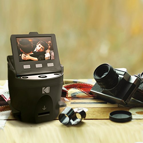 KODAK Digital Film Scanner, Konvertiert Negative und Filmdias 35mm, 126, 110, Super 8 und 8mm in JPEG inkl. großem neigbarem 3,5-Zoll-LC-Display und EasyLoad-Filme RODFS35 Schwarz - 9