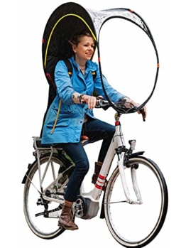 Bub-up Regenschutz für Fahrrad, ersetzt regenkleidung (wasserdicht, jacke, regencape, parka, regenponcho, regenschirm, Fahrrad regencover. Fahrrad mit dach. Fahrrad regenhaube. - 1