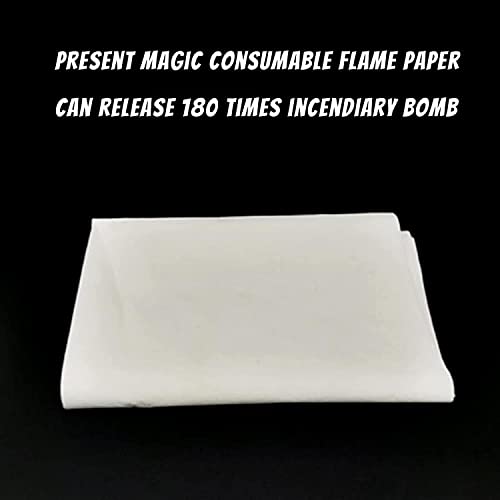 Fireball Magic Wand Accessories, 10pcs Flame Paper, Wand can Launch Fireballs Halloween Costumes Cosplay Requisiten Magier Props Zauberstab (Wand not Included) - 3
