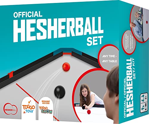 HesherBall Unisex Jugend Tischballspiel Funsportspiel Set im Display, Bleu Pink, 20 cm - 1