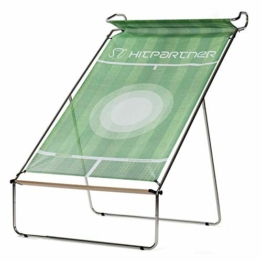 HitPartner - Mobile Tenniswand – Spanntuch grün – Rahmen Stahl, galvanisch verzinkt - Tennistrainingsgerät - 1