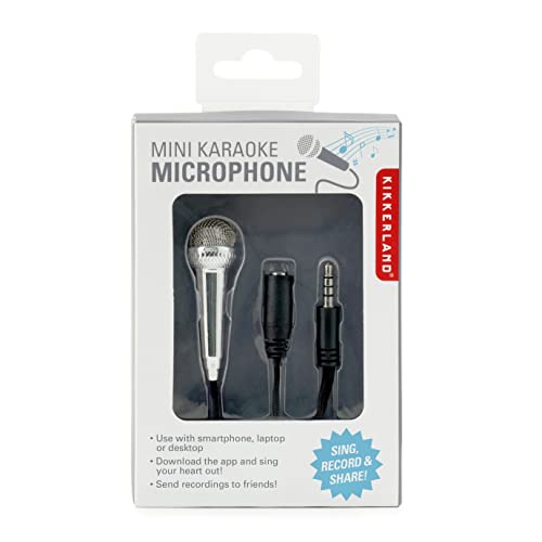 Kikkerland WBPHP-BK mini Karaoke Microphone-silber - 1
