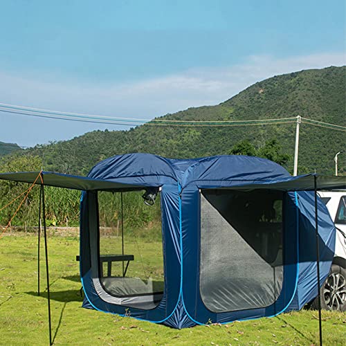 Lesulety heckzelt Auto SUV pop up Tent in Vorzelt Heckzelt breakwind for Camping Outdoor-Zelt grosses Outdoor-Zelt Schlafkapazität Für Bis zu 6 Personen,Blau,200cm*200cm - 1