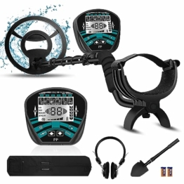 Metal Detector Waterproof 5 Professional Modes Metal Detector, Higher Accuracy, Larger LCD Display, Powerful Memory Mode, 10 Inch IP68 Large Search Coil, Advanced DSP Chip - 1