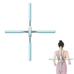 YGMXZL Bodybuilding Yoga Pilates Stick,Rücken Stretching Stick,Yoga Stick Buckel Korrekturstab für Erwachsene und Kinder zur Linderung von Rücken Schmerzen (blau) - 1